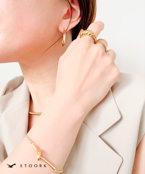 【再入荷】316L Croissant Ring - stoork