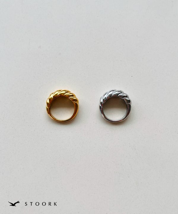 【再入荷】316L Croissant Ring - stoork