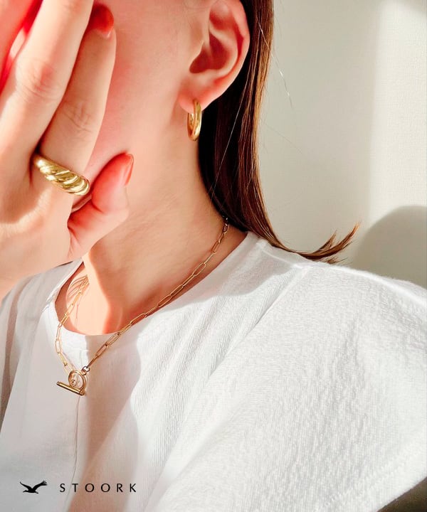 【再入荷】316L Croissant Ring - stoork