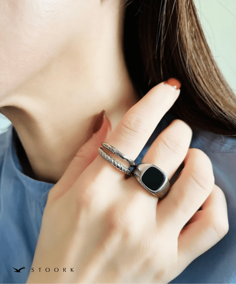 【再入荷】316L Dot Double Ring - stoork