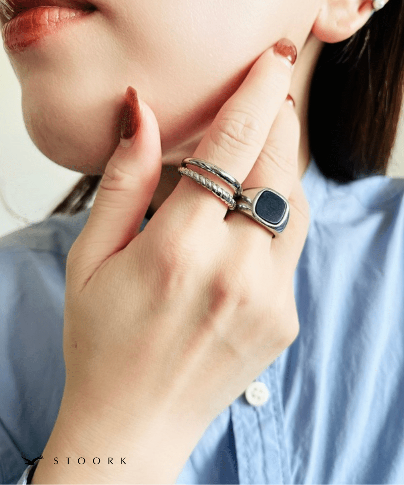 【再入荷】316L Dot Double Ring - stoork