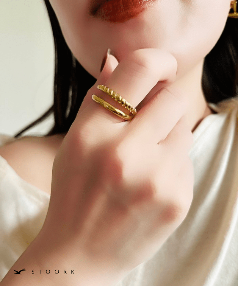 【再入荷】316L Dot Double Ring - stoork