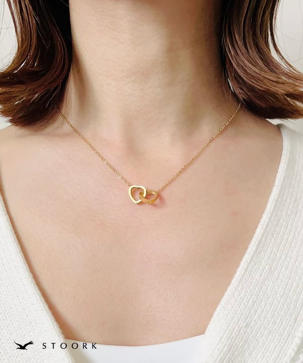 316L Double Heart Necklace - stoork