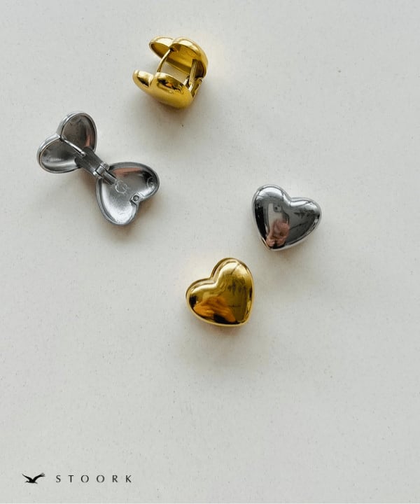 【再入荷】316L Heart Ball Pierce - stoork