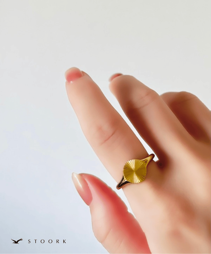 316L Jagged Circle Ring - stoork