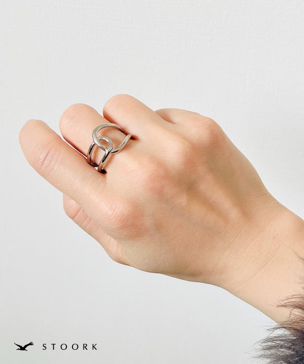【再入荷】316L Open Knot Ring - stoork