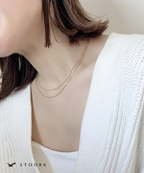 316L Simple Double Chain Necklace - stoork