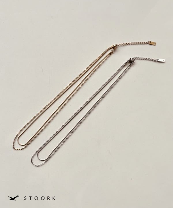 316L Simple Double Chain Necklace - stoork