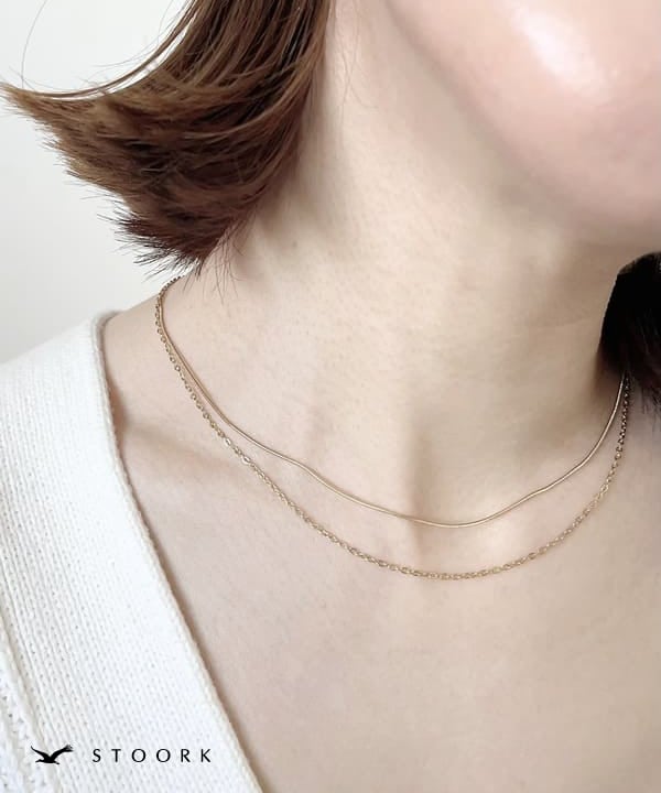 316L Simple Double Chain Necklace - stoork
