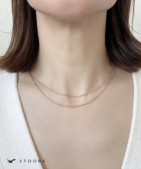 316L Simple Double Chain Necklace - stoork