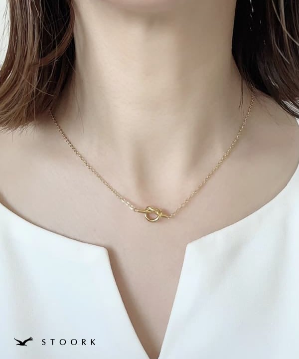 316L Tiny Hoop Necklace - stoork