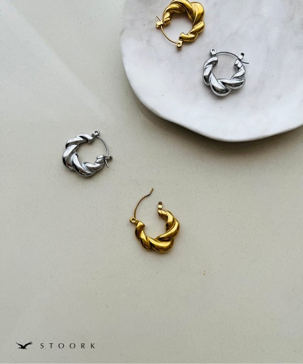 316L Twist Hoop Pierce - stoork