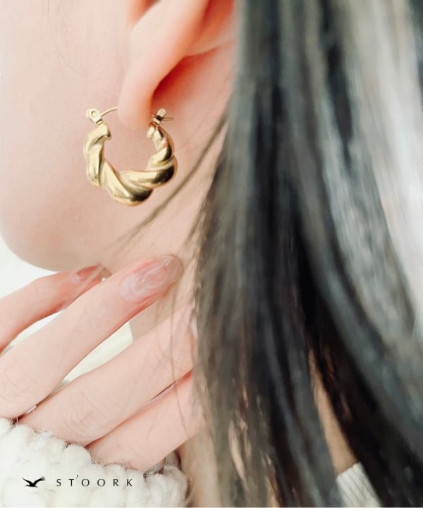 316L Twist Hoop Pierce - stoork