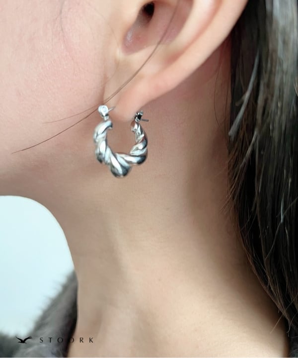 316L Twist Hoop Pierce - stoork