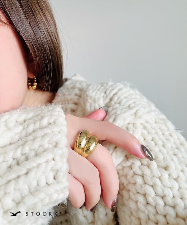 【再入荷】316L Volume Double Ring - stoork