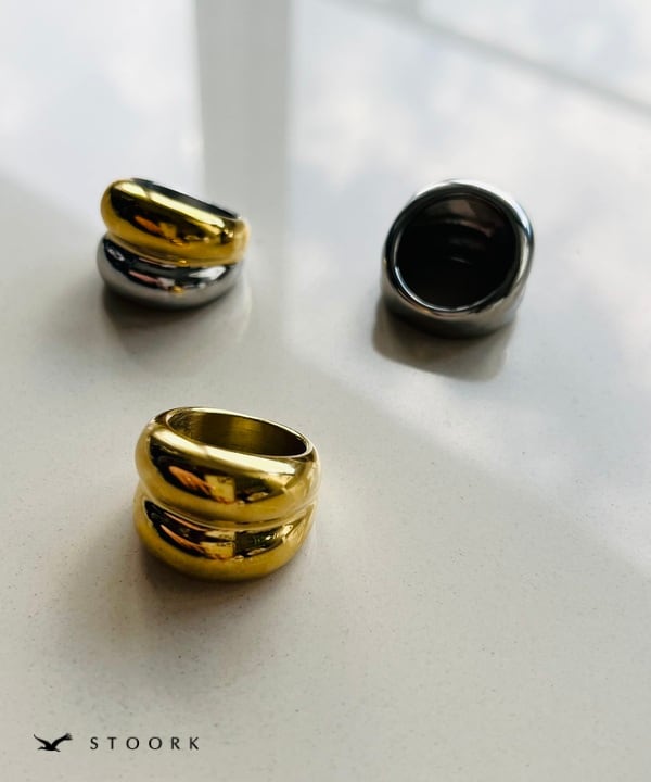 【再入荷】316L Volume Double Ring - stoork