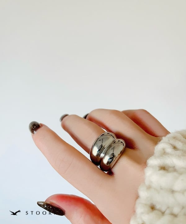 【再入荷】316L Volume Double Ring - stoork