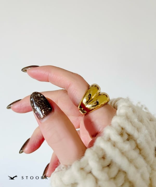 【再入荷】316L Volume Double Ring - stoork