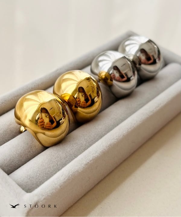 【再入荷】316L Volume Metal Curve Pierce - stoork