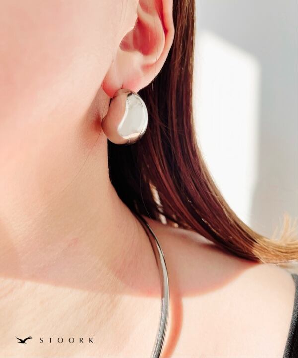 【再入荷】316L Volume Metal Curve Pierce