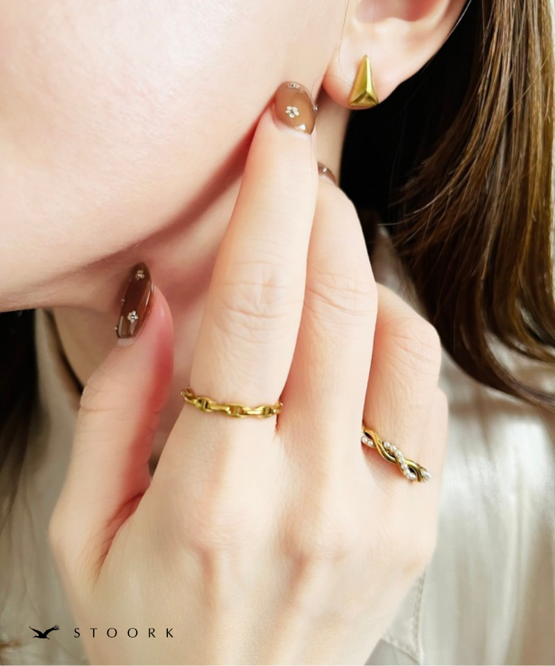 Skinny Link Chain Ring