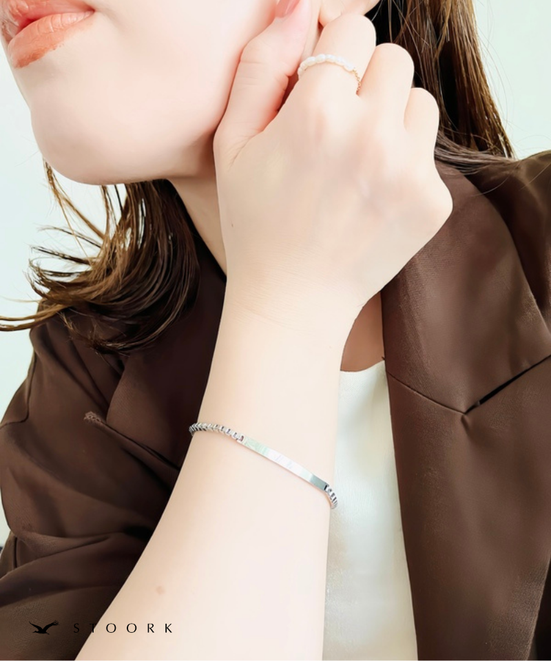 Plate Box Chain Bracelet