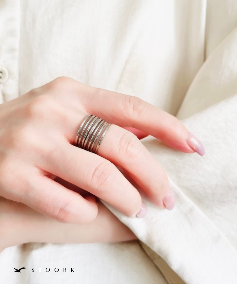 Layered Line Ring