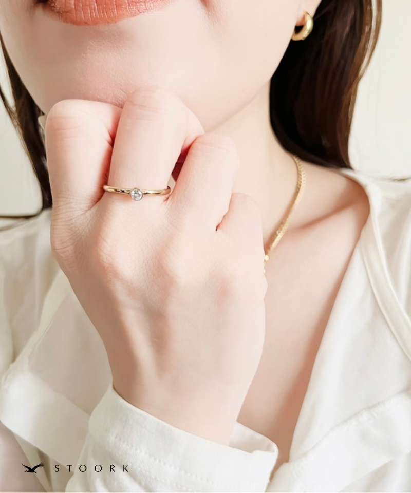 Solitaire Zircon Ring