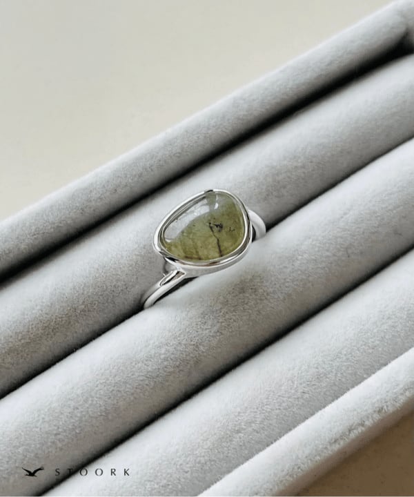 【再入荷】s925 Irregular Stone Ring