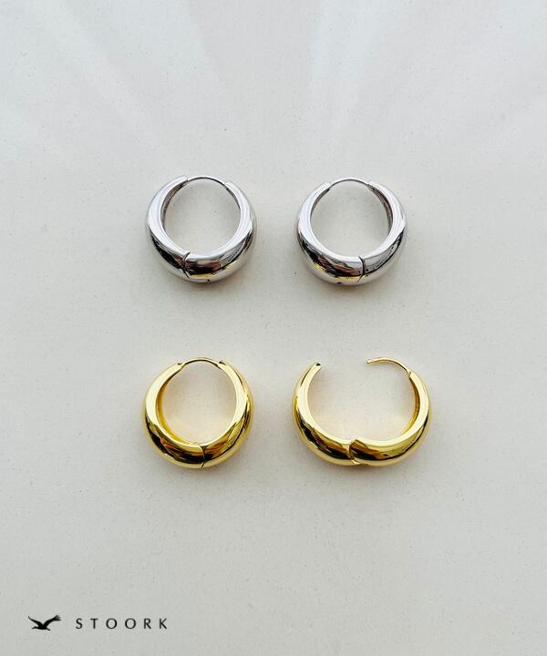 【再入荷】s925 Hoop Pierce_L