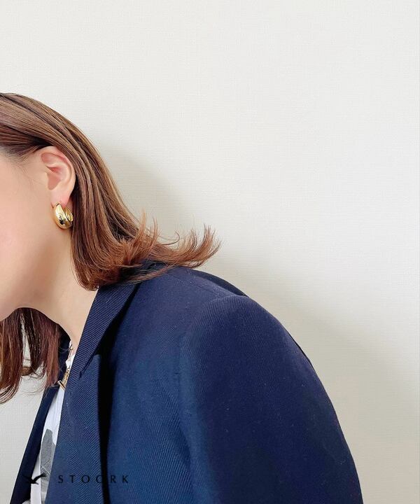 【再入荷】s925 Hoop Pierce_L