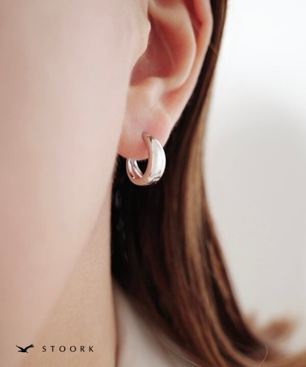 【再入荷】s925 Hoop Pierce_S