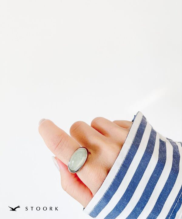 【再入荷】Clear Oval Ring