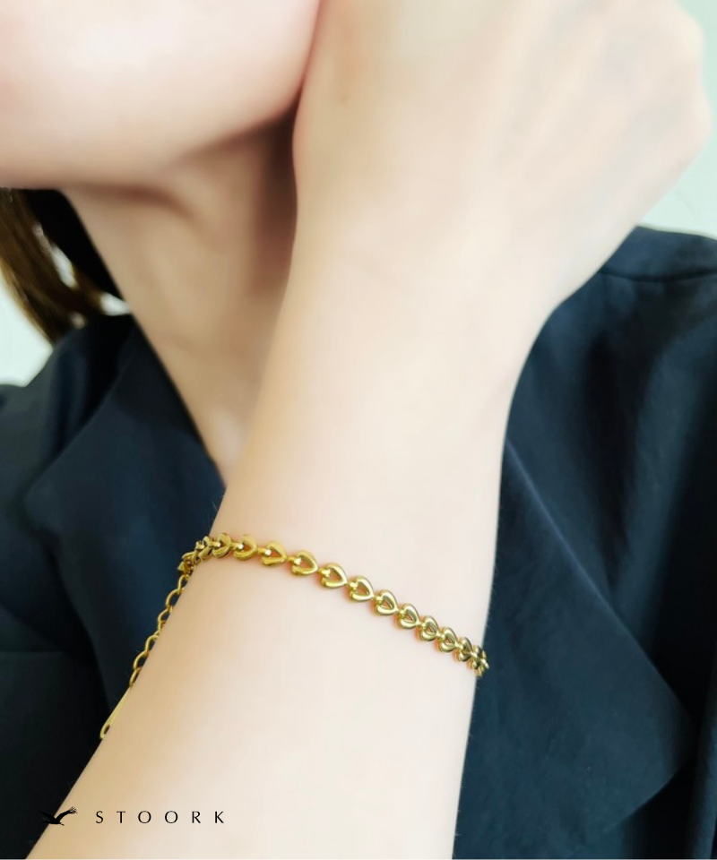 Heart Link Chain Bracelet