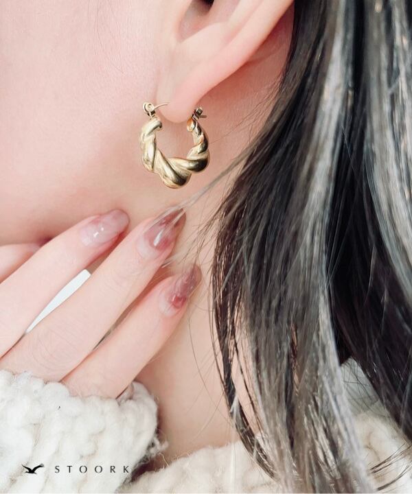 316L Twist Hoop Pierce