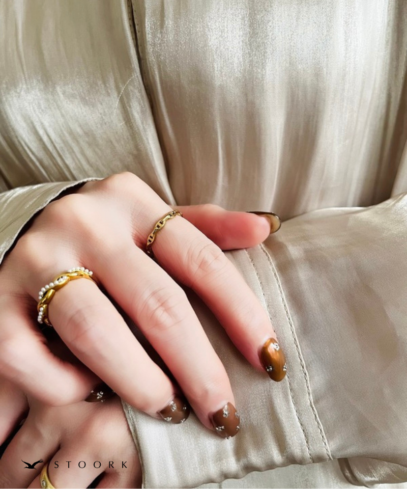 Skinny Link Chain Ring