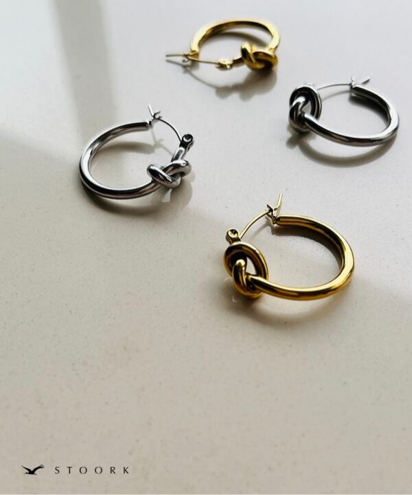 【再入荷】316L Knot Hoop Pierce
