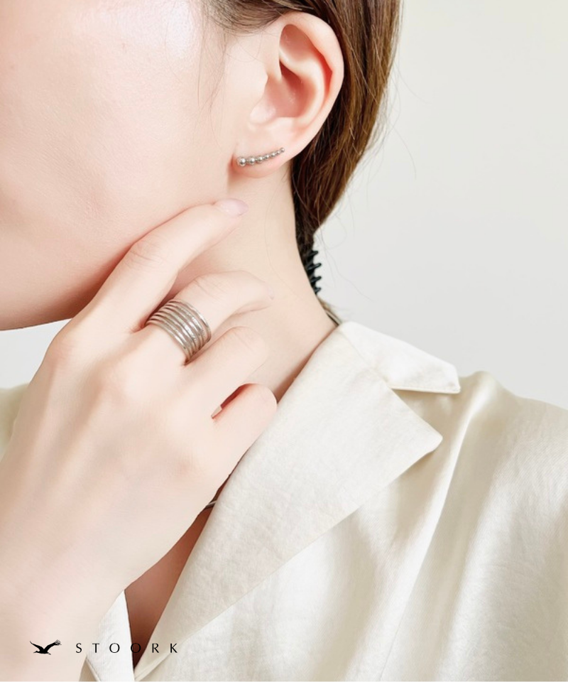 Layered Line Ring