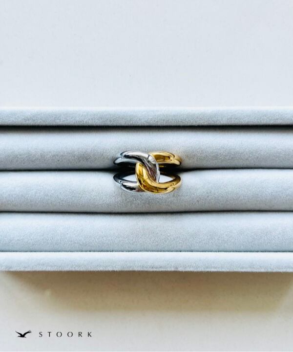 【再入荷】2Tone Knot Ring