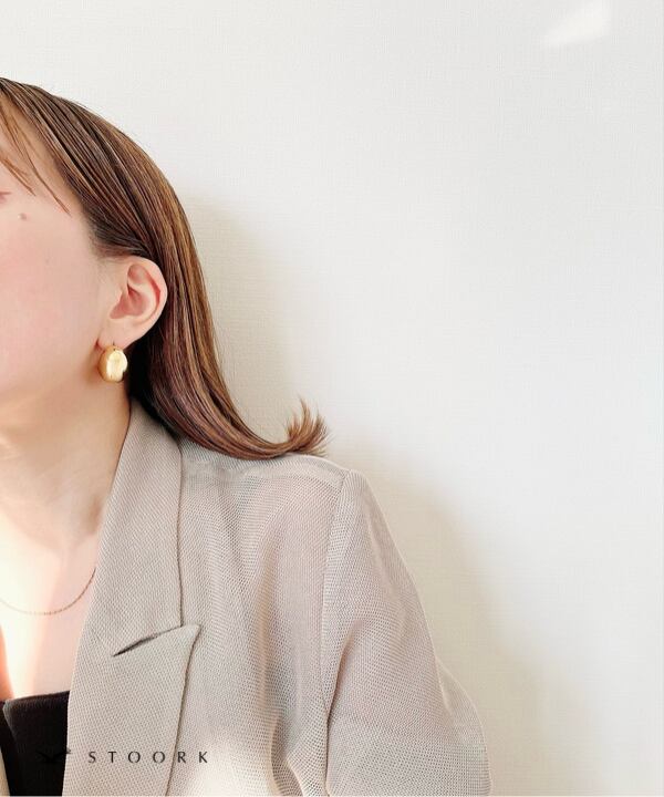 【再入荷】316L Volume Metal Curve Pierce