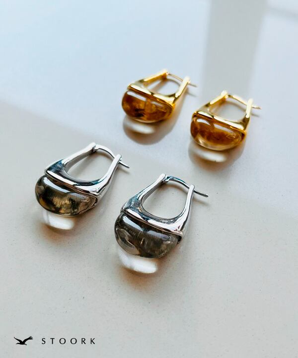【再入荷】s925 Clear Metal Pierce