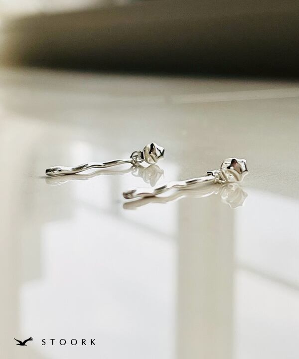 s925 Star Long Pierce