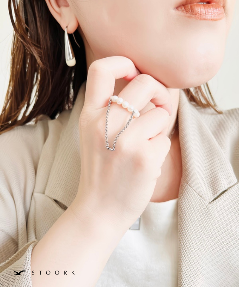 Drape Pearl Ring