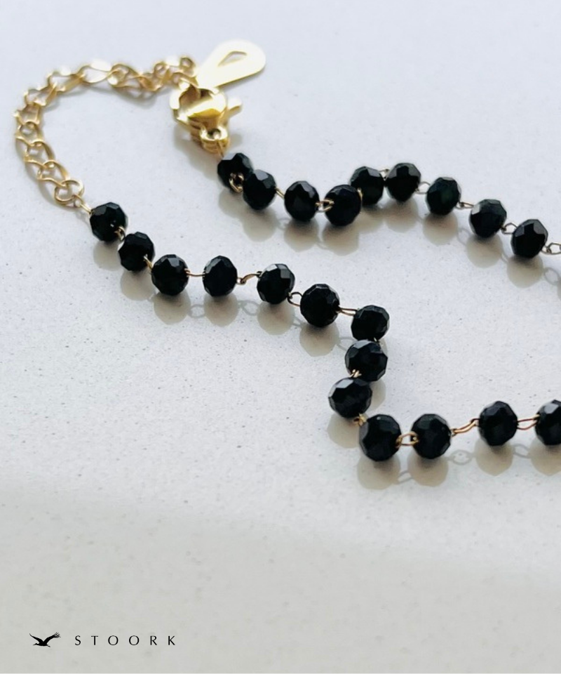 Tiny Black Beads Bracelet