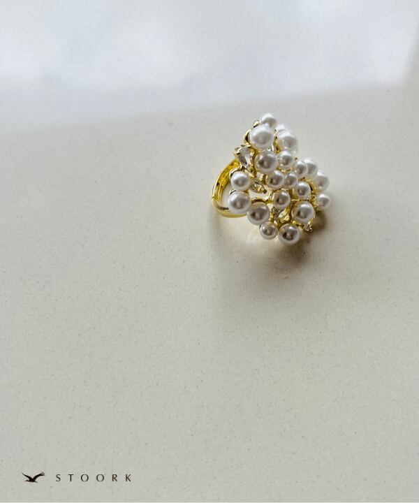 【再入荷】Volume Pearl Ring