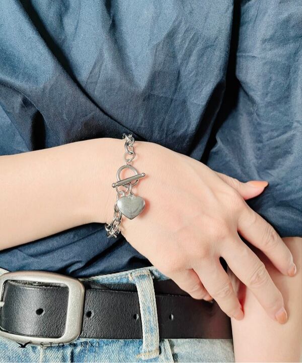 【再入荷】Heart Chain Bracelet