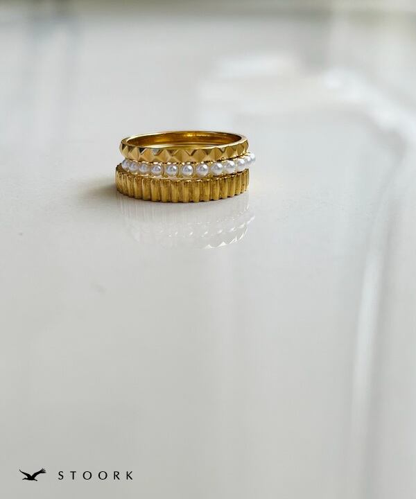 s925 Pearl Line Ring
