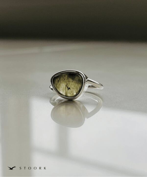 【再入荷】s925 Irregular Stone Ring