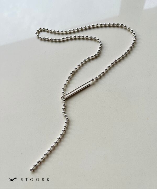 【再入荷】s925 Ball Chain Hook Necklace