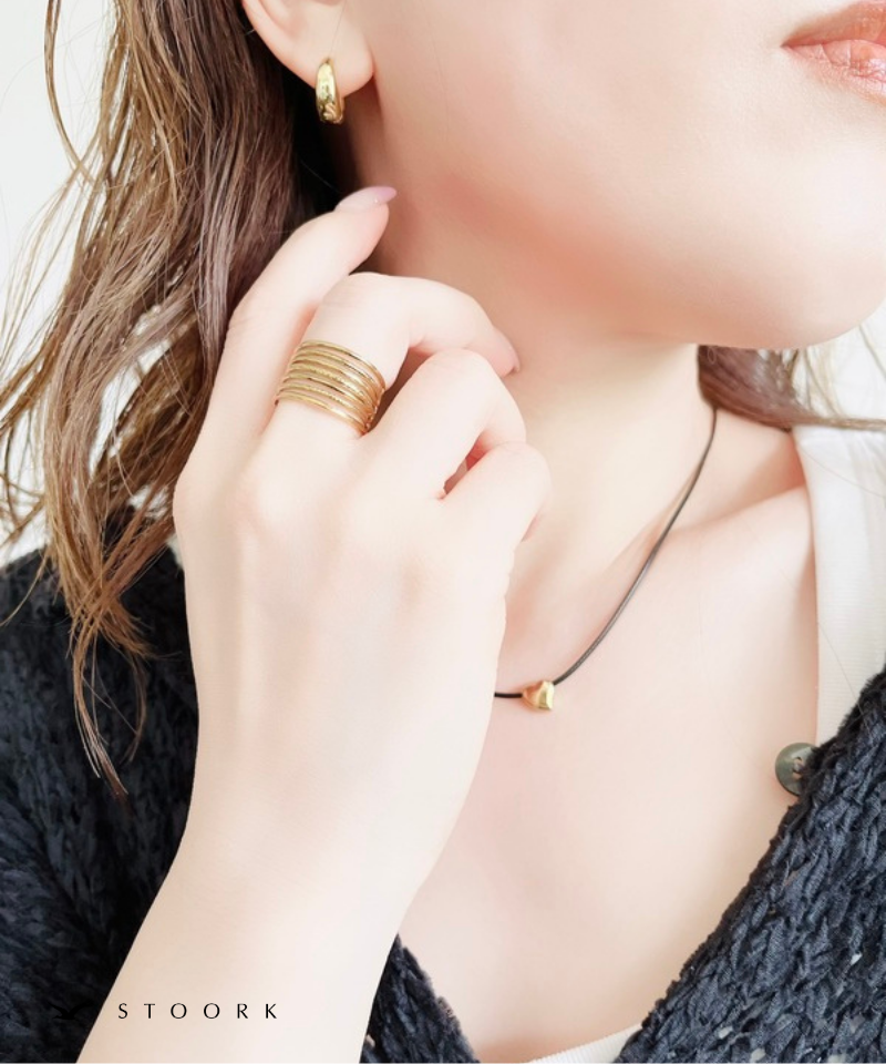 Layered Line Ring